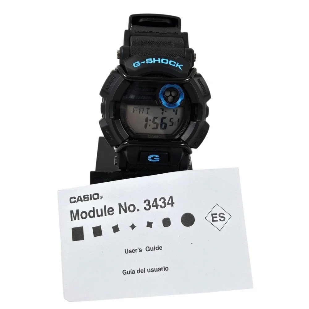 G-SHOCK Casio GD400-1B2 Black/Blue Digital Men's Wristwatch NEW w Manual
